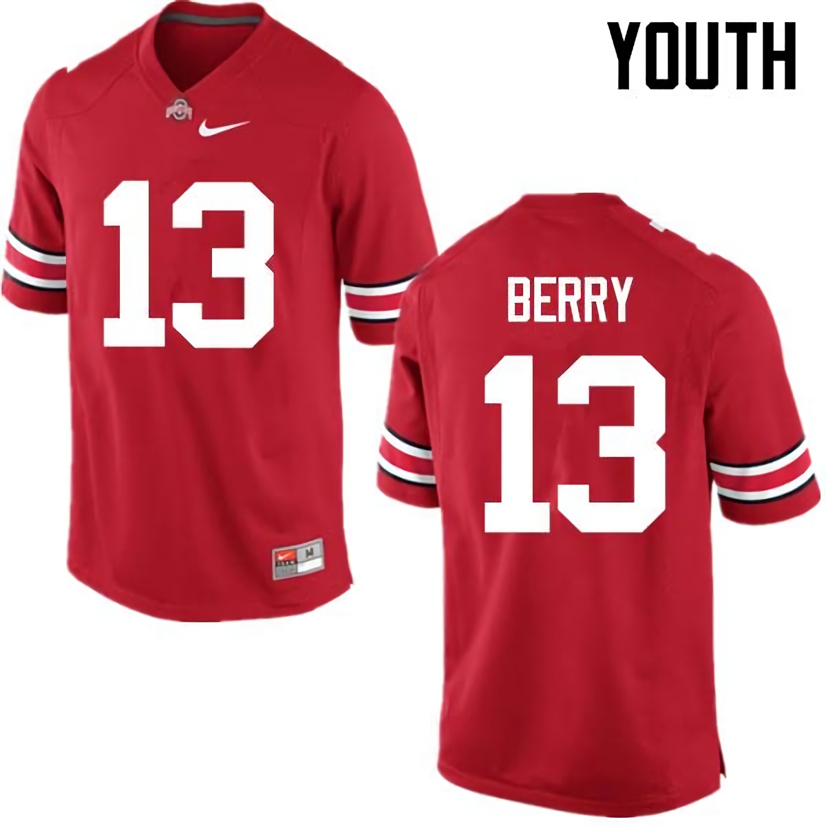 Rashod Berry Ohio State Buckeyes Youth NCAA #13 Nike Red College Stitched Football Jersey QVN6356NN